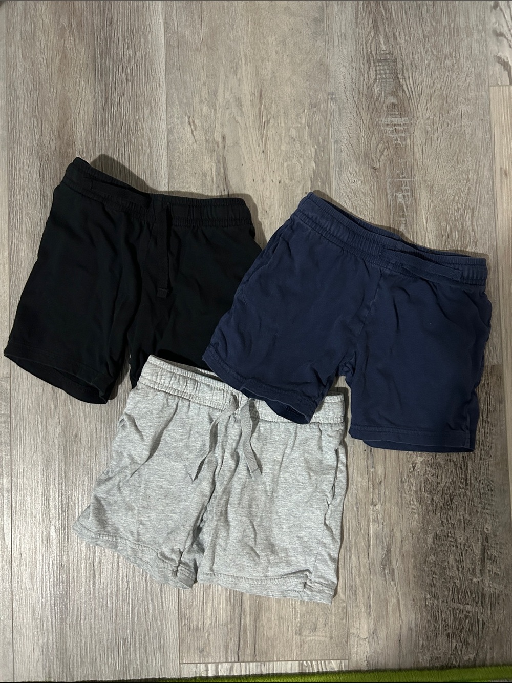 H&M Toddler Boy Shorts Trio - Black, Grey & Navy 2-3T